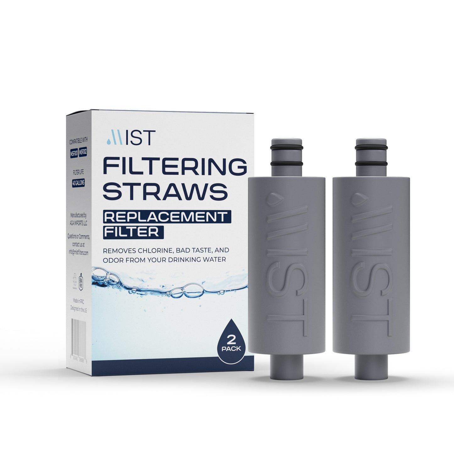 Replacement Filter for Mist Filtering Straws